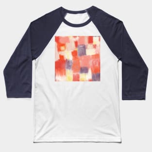 City Sunset Geometric Abstract Painting Baseball T-Shirt